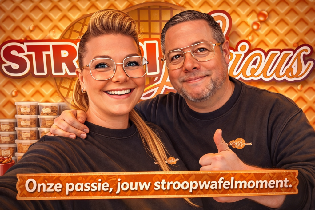 Lars en Kelly van Stropie Licious stroopwafelkraam Almere